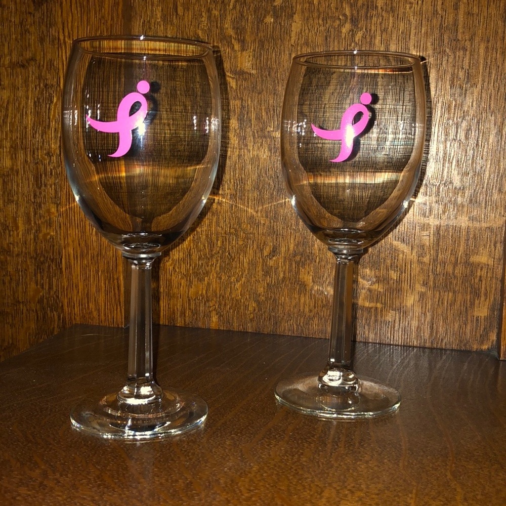 Susan G. Komen Wine Glasses